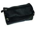 PureBadger Collection Black Pebble Leather Dopp Bag